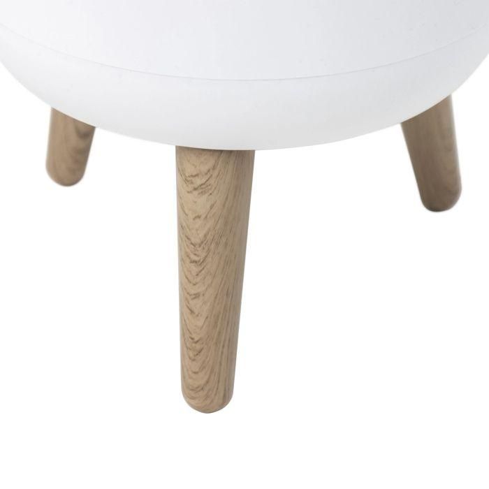 Cubo de basura con pedestal para baño con empuje - MALMO - KITCHEN MOVE - 7 L - Apertura a presión - Madera de diseño 3
