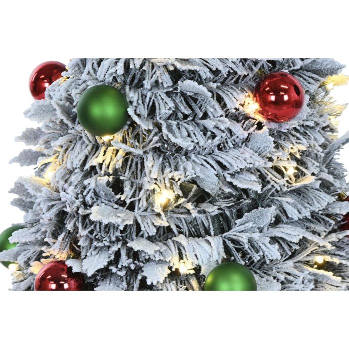 DKD Home Decor Árbol de Navidad Artificial LED IP44 Tradicional Verde 150x63.5 cm Plegable Desmontable 4