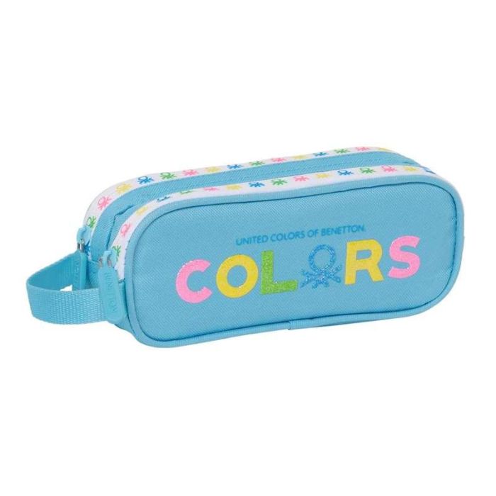 Portatodo Doble Benetton Spring Azul cielo 21 x 8 x 6 cm Portatodo Doble Benetton Spring Azul cielo 21 x 8 x 6 cm