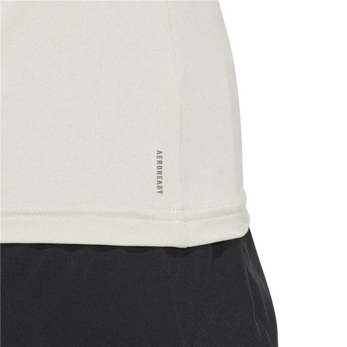 Camiseta de Manga Corta Mujer Adidas Aeroready Minimal Beige Fitness 4-5 Años 2