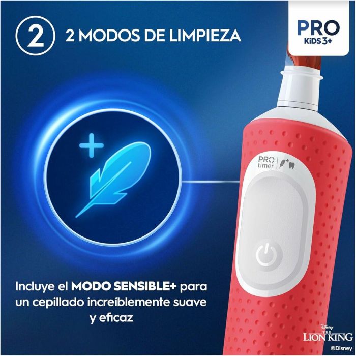 Cepillo de Dientes Eléctrico Oral-B Rey Leon Rojo Multicolor 3 Cepillo de Dientes Eléctrico Oral-B Rey Leon Rojo Multicolor 3