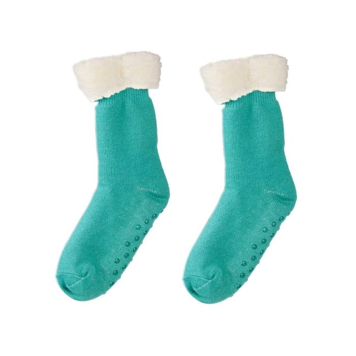 Calcetin Sherpa Infantil Menta Giftdecor 15X30CM (12 Unidades) 1 Calcetin Sherpa Infantil Menta Giftdecor 15X30CM (12 Unidades) 1
