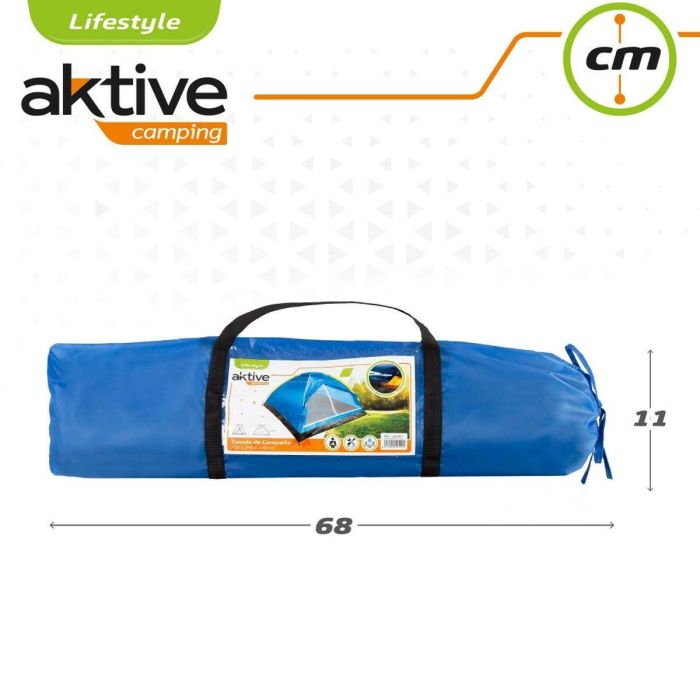 Tienda de Campaña Aktive 4 personas 210 x 130 x 240 cm (4 Unidades) 1 Tienda de Campaña Aktive 4 personas 210 x 130 x 240 cm (4 Unidades) 1