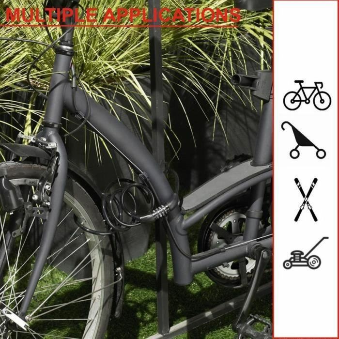 Master Lock Cable 3520190053145 para Candado de Bicicleta - Cable de 1,2 m 1 Master Lock Cable 3520190053145 para Candado de Bicicleta - Cable de 1,2 m 1