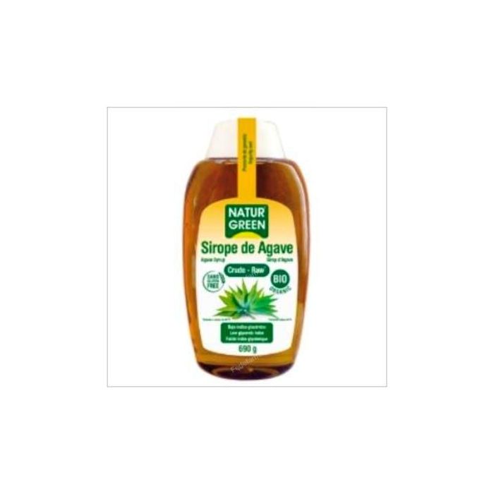NATURGREEN Sirope de Agave Crudo Bio 500 ml 100% Vegetal Sin Lactosa