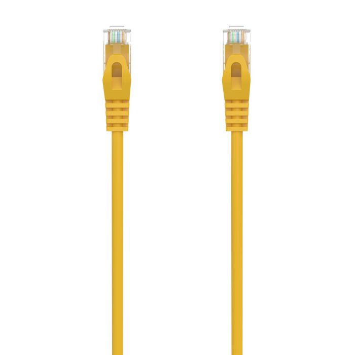 AISENS - CABLE DE RED LATIGUILLO RJ45 LSZH CAT.6A 500 MHZ UTP AWG24, AMARILLO, 0.5M