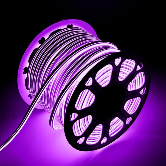 Neon Flex Tira LED Manguera 6W 6000K 220VAC 8x18mm Doble 120xSMD2835 6W/M x1M 40.000H [HO-NSPVC8x16DOY220CW] 12