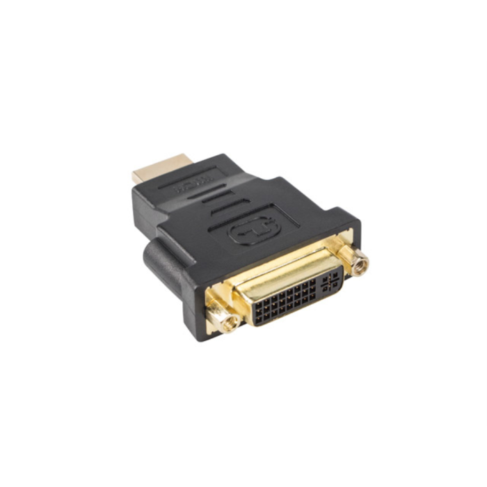 Lanberg Adaptador HDMI Macho a DVI-D Hembra Full HD 1080p Pines Dorados Negro ABS