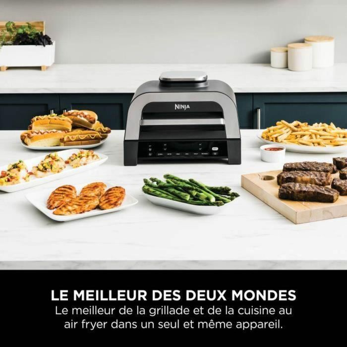 Ninja DG551EU Parrilla y Freidora sin Aceite Max 6 en 1, 1760W, 6 Modos de Cocción, Gris 4 Ninja DG551EU Parrilla y Freidora sin Aceite Max 6 en 1, 1760W, 6 Modos de Cocción, Gris 4