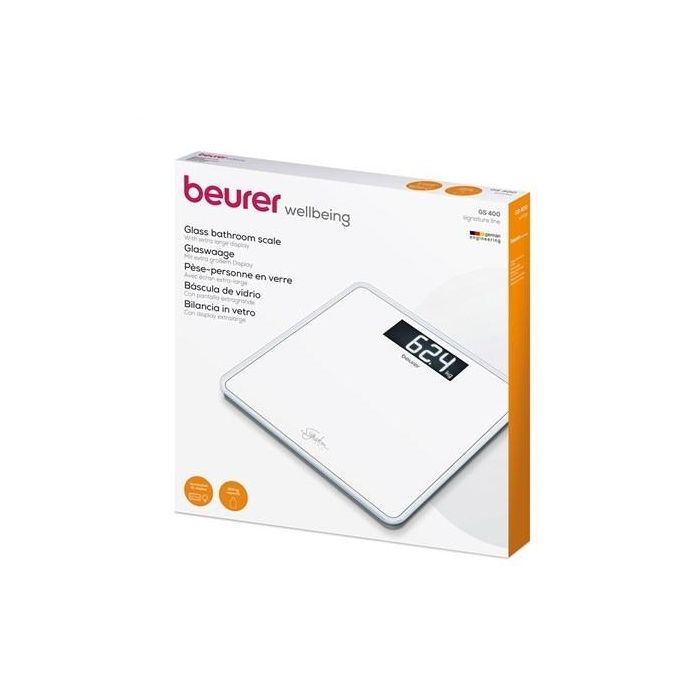 Báscula Digital De Vidrio BEURER GS-400 BLANCA 2