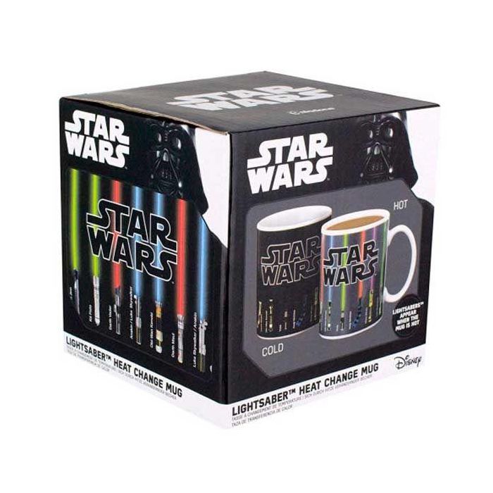 PALADONE Taza térmica Star Wars Espadas Láser, con efecto de cambio de color por temperatura