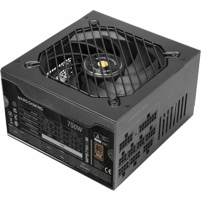 Fuente de Alimentación Mars Gaming MPB750SIM ATX 750 W 80 Plus Bronze Fuente de Alimentación Mars Gaming MPB750SIM ATX 750 W 80 Plus Bronze