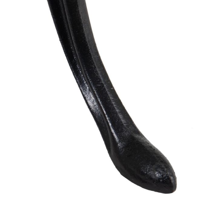 Mesa Comedor Blanco-Negro Metal-Mármol 120 X 60 X 71 cm