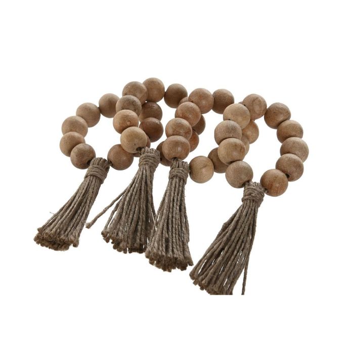 Servilletero Boho DKD Home Decor Natural 2 x 7.5 x 7.5 cm Set de 4 1 Servilletero Boho DKD Home Decor Natural 2 x 7.5 x 7.5 cm Set de 4 1