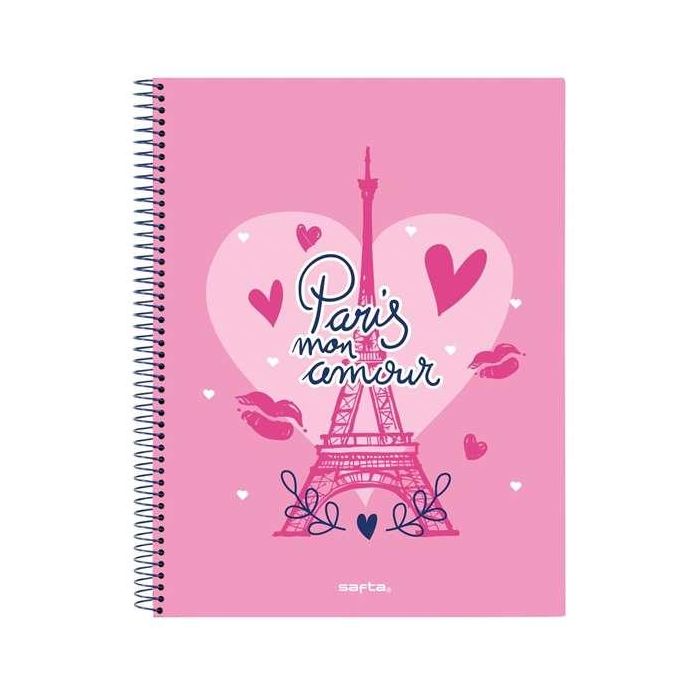 Libreta Safta Paris Rosa Azul marino A4 120 Hojas Libreta Safta Paris Rosa Azul marino A4 120 Hojas