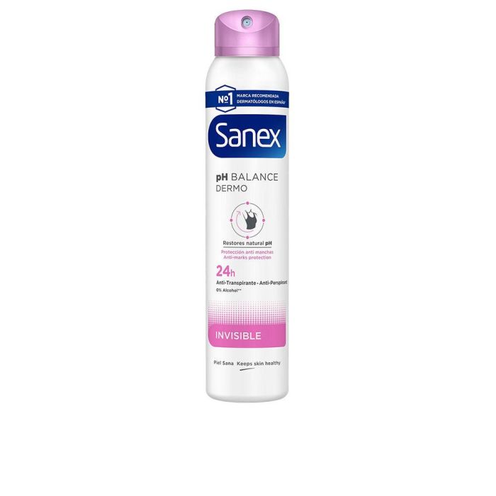 Sanex DERMO INVISIBLE deo vapo Desodorante 24h Sin Manchas Spray 200 ml Sanex DERMO INVISIBLE deo vapo Desodorante 24h Sin Manchas Spray 200 ml