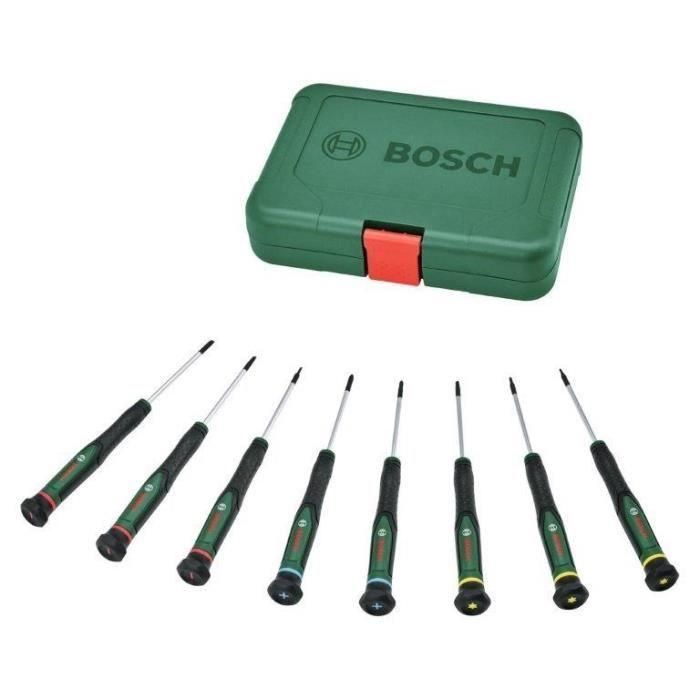 Bosch BOS4053423255102 Juego destornilladores 8 piezas, puntas precisas magnéticas PH/TX/HEX/Ranuradas, bricolaje y manualidades Bosch BOS4053423255102 Juego destornilladores 8 piezas, puntas precisas magnéticas PH/TX/HEX/Ranuradas, bricolaje y manualidades