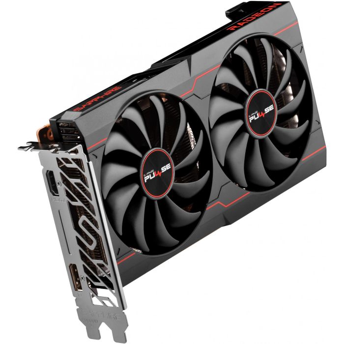 Sapphire 11314-08-20G Tarjeta Gráfica PULSE Radeon RX 6500 XT Gaming OC 8GB GDDR6 AMD RDNA 2 PCIe 4.0 con refrigeración Dual-X y FidelityFX 2