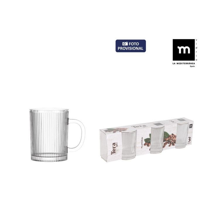La Mediterranea Set de 3 Mugs "Tera" de 90 ml (24 Cajas)