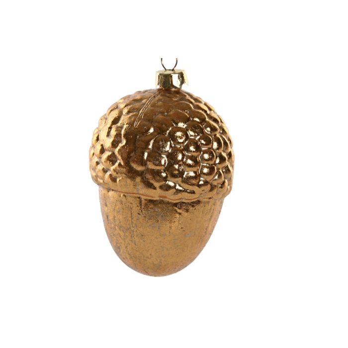 DKD Home Decor Decoración Colgante de Navidad Tipo Bellota Tradicional Dorado PVC - Pack 12 Unidades - 6x7.8x6 cm 2 DKD Home Decor Decoración Colgante de Navidad Tipo Bellota Tradicional Dorado PVC - Pack 12 Unidades - 6x7.8x6 cm 2