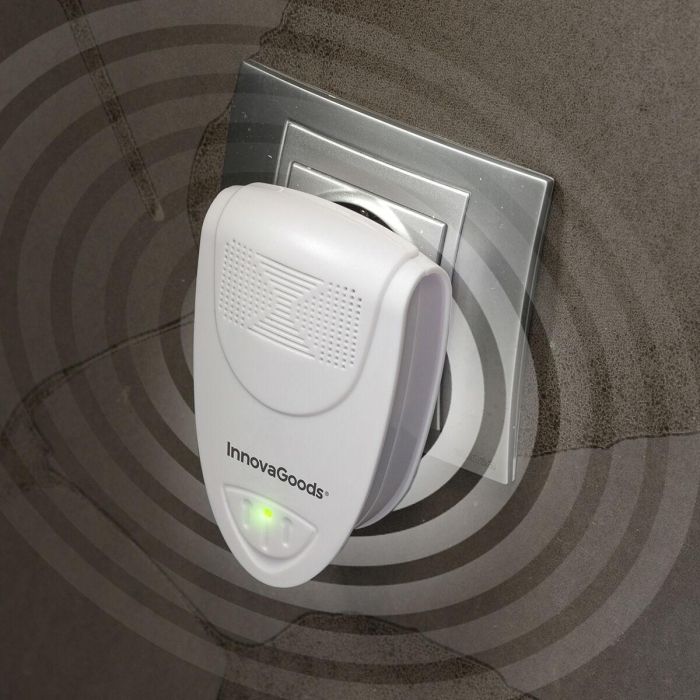 Ahuyentador Ultrasónico de Insectos y Roedores Mini InnovaGoods Ahuyentador Ultrasónico de Insectos y Roedores Mini InnovaGoods