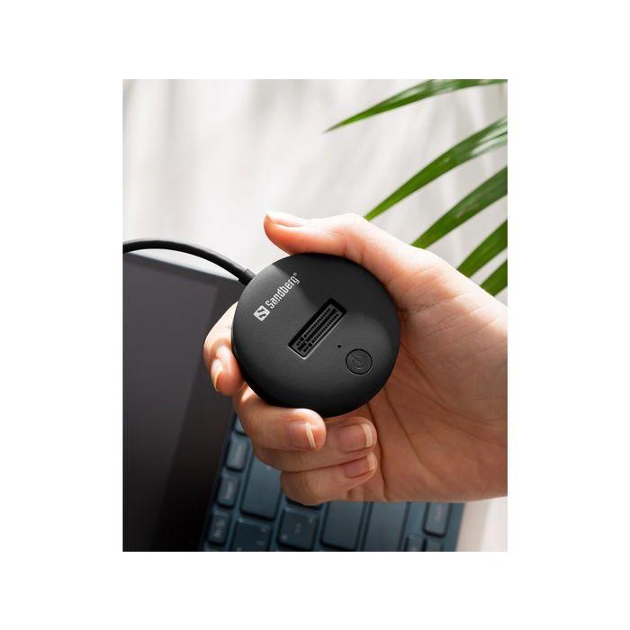 Sandberg USB 3.2 Dock Base Externa para Discos SSD M.2 y NVMe, Conexión USB-C Rápida de hasta 10 Gbps 5 Sandberg USB 3.2 Dock Base Externa para Discos SSD M.2 y NVMe, Conexión USB-C Rápida de hasta 10 Gbps 5