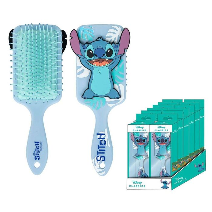 Cerdá Cepillo de Pelo Rectangular Stitch Azul para Niños +3 Años - 17x21.6x4 cm 1 Cerdá Cepillo de Pelo Rectangular Stitch Azul para Niños +3 Años - 17x21.6x4 cm 1