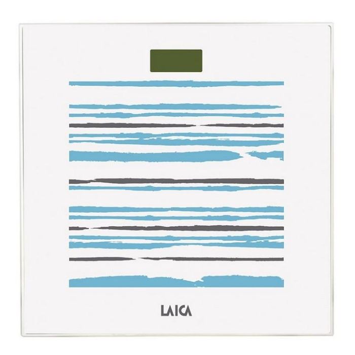 Laica Báscula de Baño Electrónica PS1074, Vidrio Templado, Hasta 150 kg, Blanca