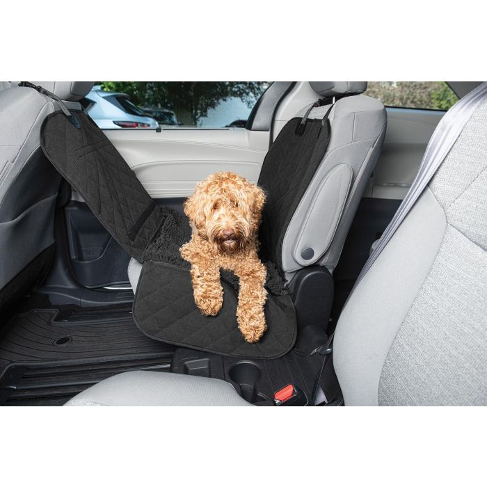 Dog Gone Smart Funda Protectora de Asiento Individual para Coche de Perros, Microfibra Absorbente Anti-suciedad y Pelos, Negro 112x89 cm 0 Dog Gone Smart Funda Protectora de Asiento Individual para Coche de Perros, Microfibra Absorbente Anti-suciedad y Pelos, Negro 112x89 cm 0