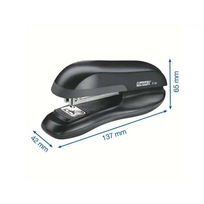 Rapid Grapadora f16 Plástico Capacidad 20 Hojas Grapas 24/6 26/6 Negro 4