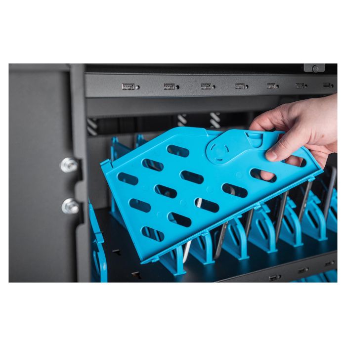 Digitus Carrito de Carga Móvil para 30 Portátiles/Tablets hasta 15.6 Pulgadas con USB-A, Negro 1