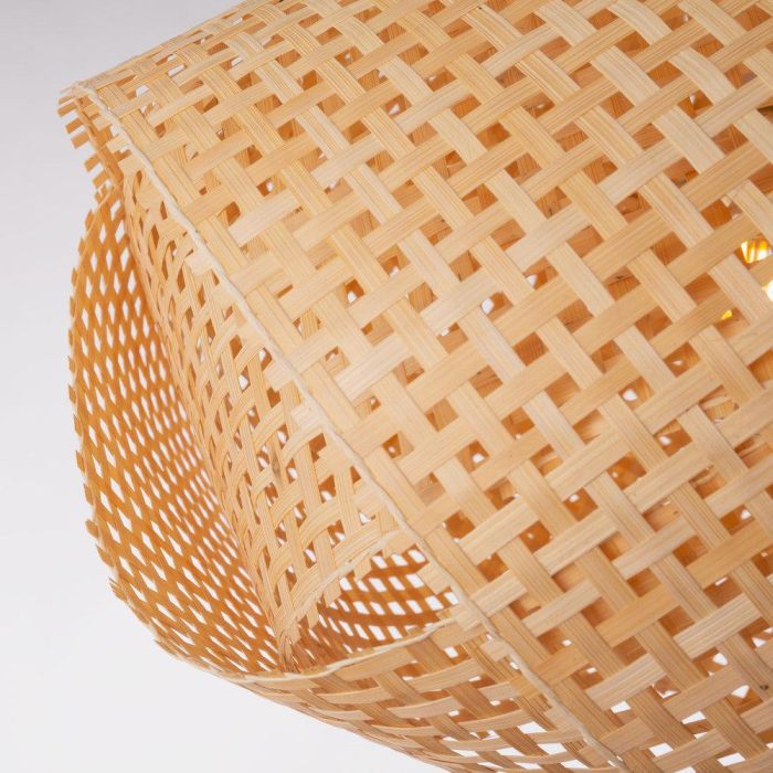 Lámpara Colgante Bambú Badalona, Estilo Natural y Mediterráneo, Casquillo E27 para Salón, Comedor, Dormitorio SKD-P80025 4 Lámpara Colgante Bambú Badalona, Estilo Natural y Mediterráneo, Casquillo E27 para Salón, Comedor, Dormitorio SKD-P80025 4