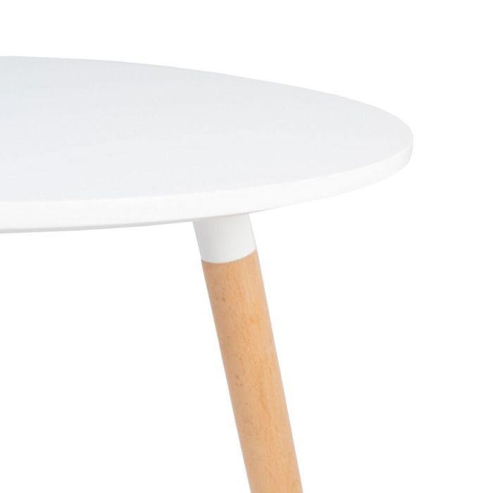 Mesa de Comedor Blanco Madera MDF 60 x 60 x 74 cm 3 Mesa de Comedor Blanco Madera MDF 60 x 60 x 74 cm 3