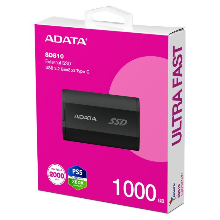 ADATA SD810 SSD Externo 1TB USB-C 3.2 Gen 2x2 (2000 MB/s) Negro 5