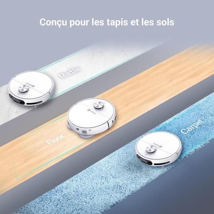 EZVIZ RS20 Pro - Robot aspirador con mopa - Cepillo lateral elevado - 7200 Pa - Limpieza con agua caliente a 60 °C 2 EZVIZ RS20 Pro - Robot aspirador con mopa - Cepillo lateral elevado - 7200 Pa - Limpieza con agua caliente a 60 °C 2