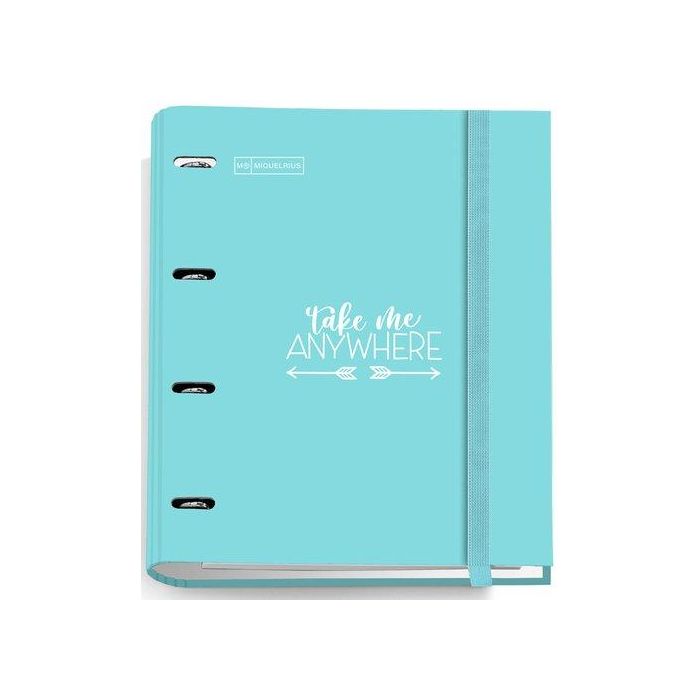 Carpebloc Miquelrius Messages Carton Forrado A4 4 An.Mixtas 35Mm Con Rec.100 Hj. 90 Gr. Celeste