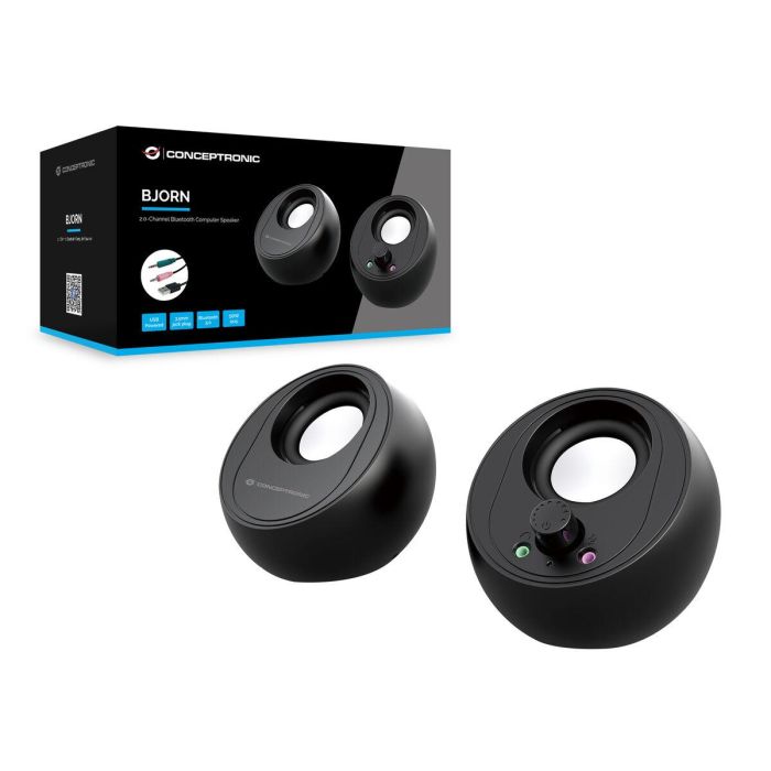 CONCEPTRONIC ALTAVOCES 2.0 BJORN01B 10W COLOR NEGRO JACK 3.5" Y BLUETOOTH ALIMENTACION USB 2 CONCEPTRONIC ALTAVOCES 2.0 BJORN01B 10W COLOR NEGRO JACK 3.5" Y BLUETOOTH ALIMENTACION USB 2