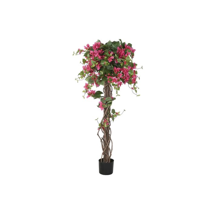 DKD Home Decor Árbol Artificial Azalea Fucsia Verde 80 x 150 x 80 cm Poliéster PP
