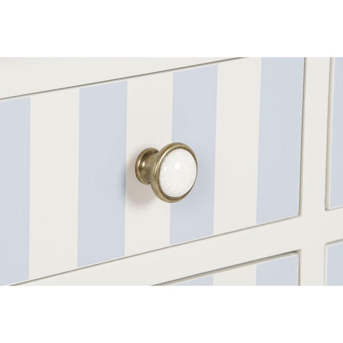 Consola Home ESPRIT Azul Blanco Madera de Paulonia 103 x 35 x 80 cm 7