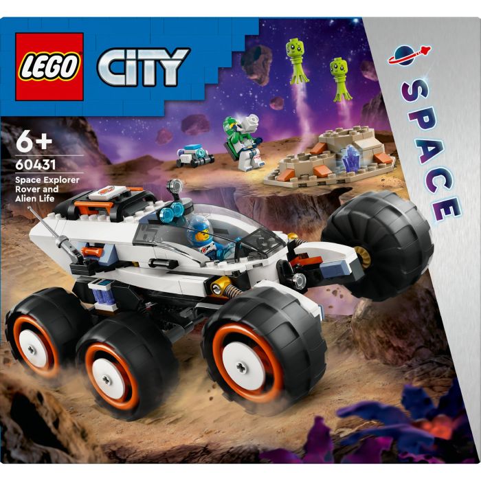 LEGO 60431 City Róver Explorador Espacial y Vida Extraterrestre, vehículo con 6 neumáticos, suspensión avanzada, incluye minifiguras y alienígenas 10 LEGO 60431 City Róver Explorador Espacial y Vida Extraterrestre, vehículo con 6 neumáticos, suspensión avanzada, incluye minifiguras y alienígenas 10