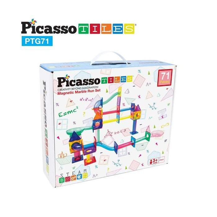 Circuito de canicas magético picasso tiles 71 piezas. las piezas pueden ser utilizadas con otros bloques de picasso tiles 1 Circuito de canicas magético picasso tiles 71 piezas. las piezas pueden ser utilizadas con otros bloques de picasso tiles 1