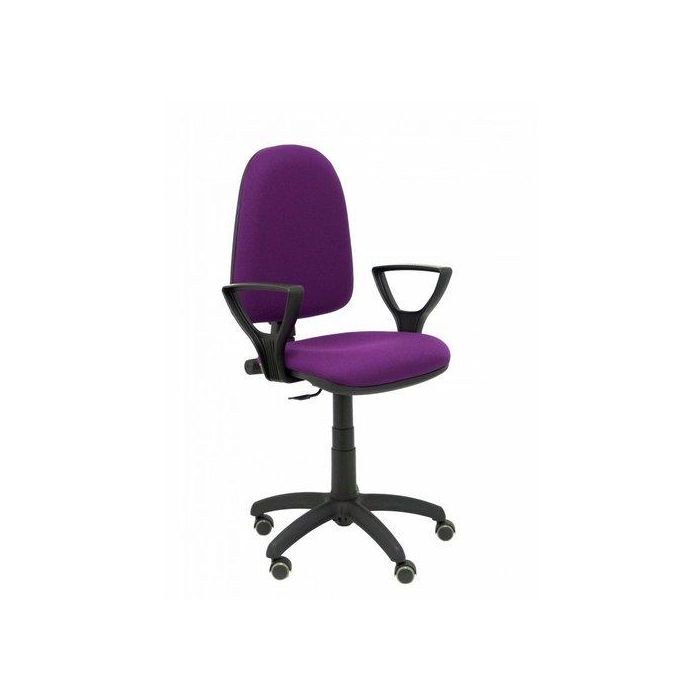 Silla Piqueras Y Crespo Ayna Brazos Fijos Mecanismo Contacto Permanente Con Regulacion De Profundidad Ruedas De Parquet Asiento Y Respaldo Tapizado Bali Morado