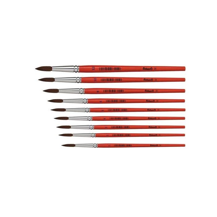 Pincel Pelikan Serie 23 Pelo Poney Nº 1 (711002) 12 unidades