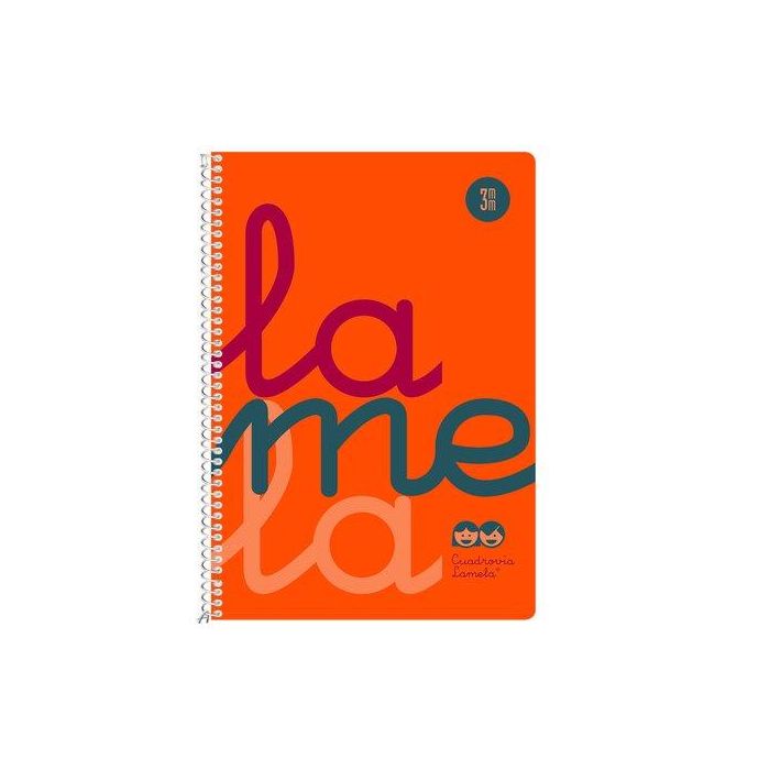 Lamela Bloc Tapa Polipropileno 4º 80H Cuadrovia 3 Mm Naranja 5 unidades