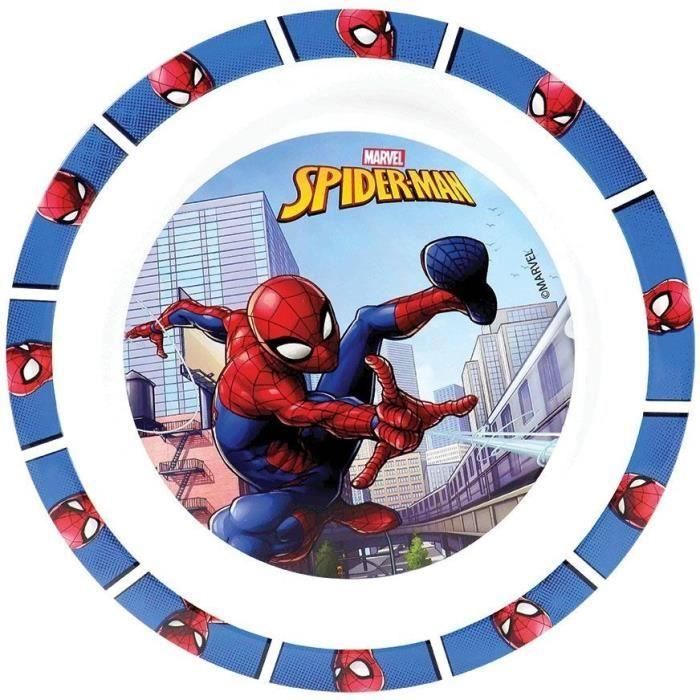 Vajilla - FUN HOUSE - SPIDERMAN - Vaso, plato Ø22 cm y Ø16 cm, cubiertos, botella de agua y caja de aperitivos 1 Vajilla - FUN HOUSE - SPIDERMAN - Vaso, plato Ø22 cm y Ø16 cm, cubiertos, botella de agua y caja de aperitivos 1