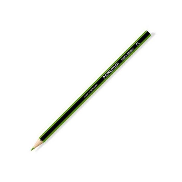 Staedtler Lápices de Colores Noris Colour, Madera Wopex Ecológica, Diseño Hexagonal, 12 Unidades Verdes (12 Unidades)