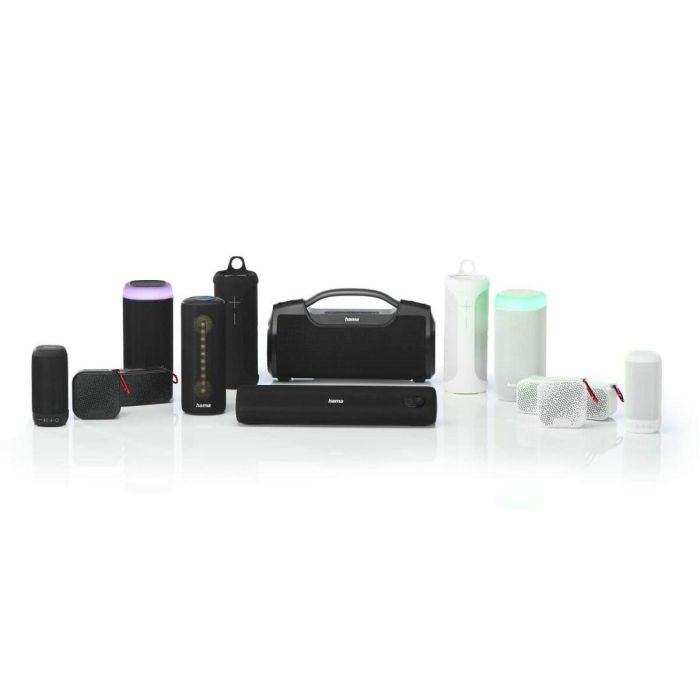 Hama Altavoz Soundbarrel Negro - Sonido Potente, Bluetooth 5.0, Resistente al Agua IPX6, Batería de 12h 3