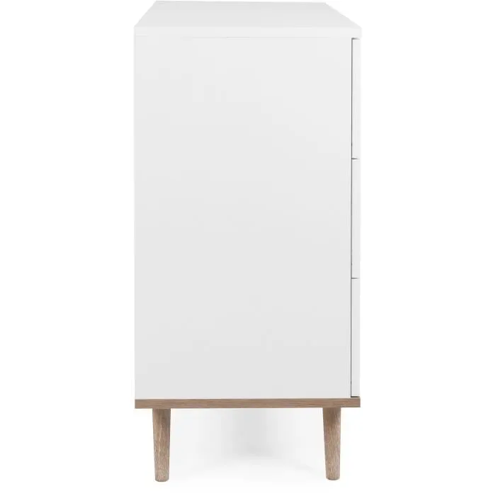 Göteborg Cómoda de Cajones - 3 Cajones - Roble Sonoma Blanco - L 79.8 x D 40 x H 86.5 cm - GOTEBORG003034 4 Göteborg Cómoda de Cajones - 3 Cajones - Roble Sonoma Blanco - L 79.8 x D 40 x H 86.5 cm - GOTEBORG003034 4