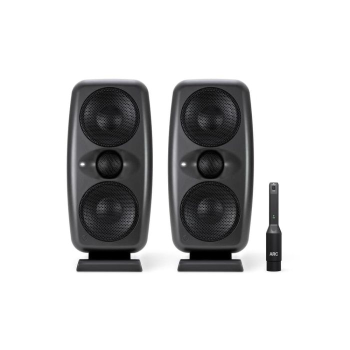 IKMULTIMED iLoud MTM MKII Pareja Monitores de Estudio Ultracompactos de Alta Resolución con Micrófono de Medición ARC