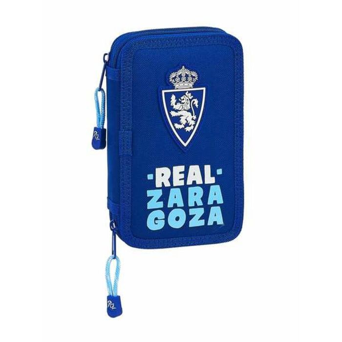 Plumier Doble Real Zaragoza Azul 12.5 x 19.5 x 4 cm (28 piezas) Plumier Doble Real Zaragoza Azul 12.5 x 19.5 x 4 cm (28 piezas)